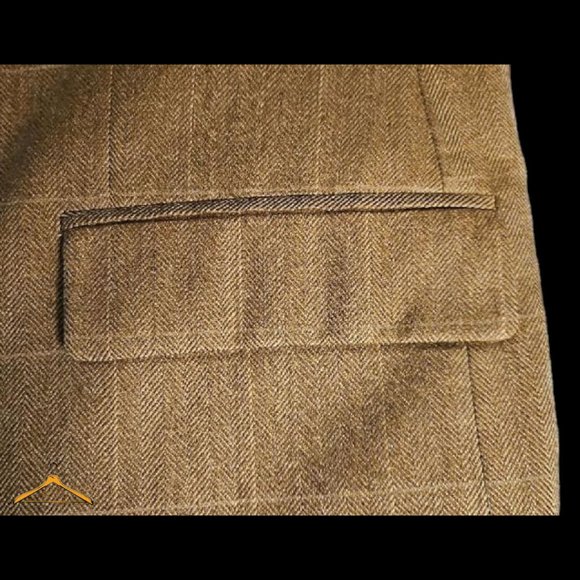 Lauren by Ralph Lauren Sport Coat - 48R, 100% Wool, Gold Windowpane, EUC - Picture 6 of 14